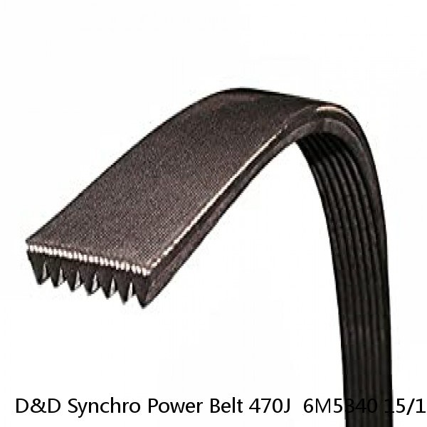 D&D Synchro Power Belt 470J  6M5340 15/16 Ribs Continuous Band